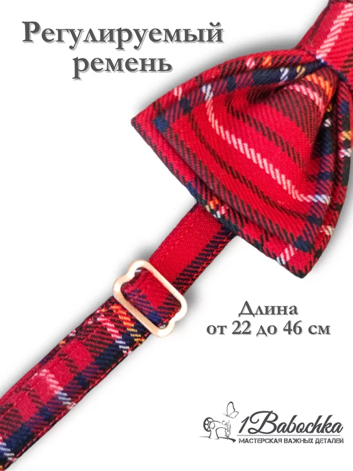 1Babochka Галстук бабочка, синий, фото 3
