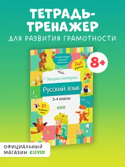 Русский язык. 3-4 классы. Тетрадь - тренажер, 240 заданий