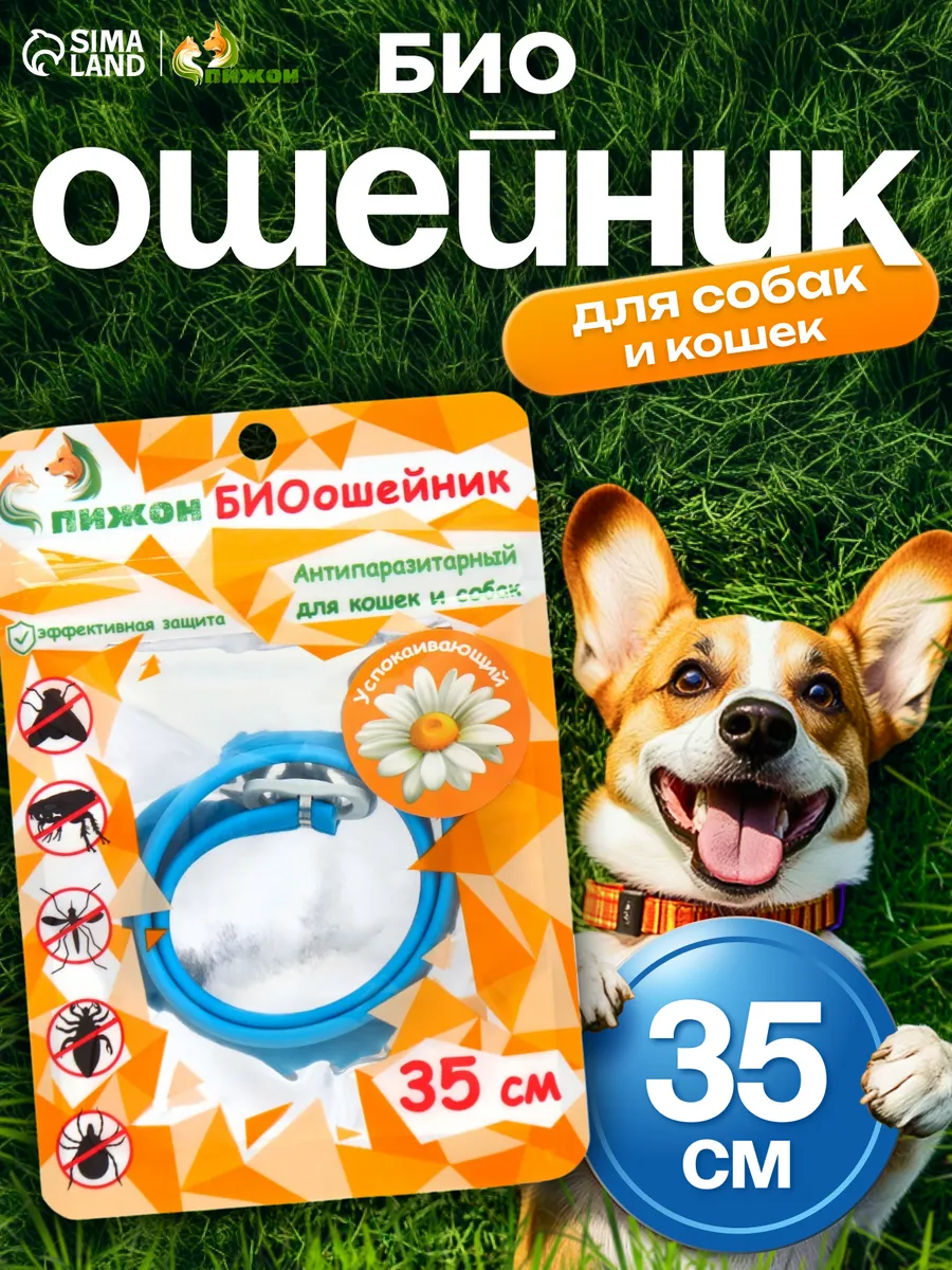Ошейник от блох и клещей для собак и кошек