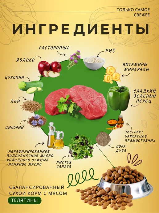 Сухой корм acari ciar Аврора Диета для собак, 1 кг, фото 2