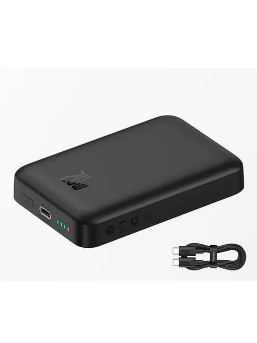 Baseus Повербанк магнитный внешний аккумулятор 10000мАч 20W, 20000 мАч, 20 Вт, фото 2