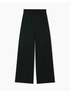 Тёмно-зелёные спортивные брюки Wide leg