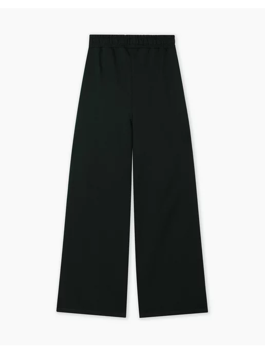 Тёмно-зелёные спортивные брюки Wide leg