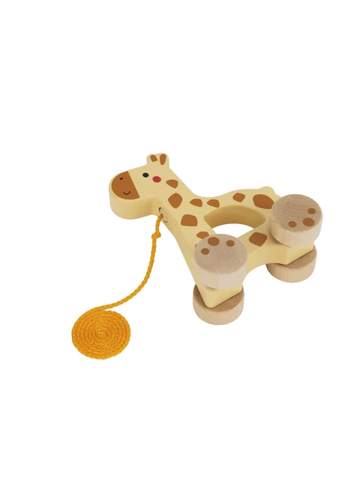 Tooky Toy Деревянная каталка Жирафик, бежевый, фото 2