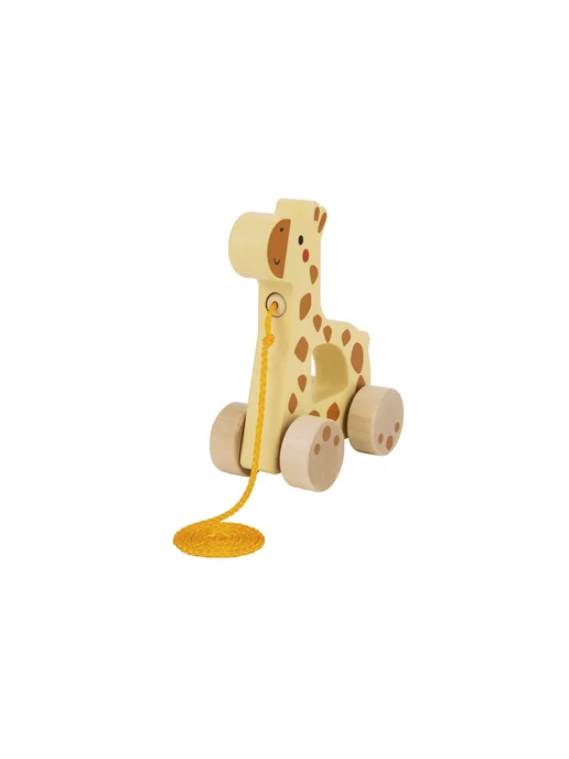Tooky Toy Деревянная каталка Жирафик, бежевый, фото 3