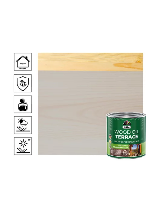 dufa Масло Wood Oil Terraсe серый 0,9л, 900 мл