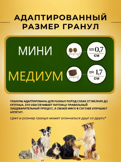 Сухой корм acari ciar Оптимум Морской для собак, рыба, 1 кг, фото 6