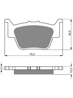 Колодки тормозные 243 S33 кросс TRW MCB769