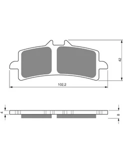 Колодки тормозные 258 S33 кросс TRW MCB792