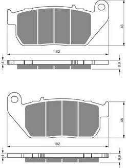 Колодки тормозные 272 S33 кросс TRW MCB753