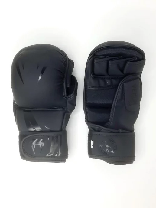 Flavia Sport Перчатки спортивные мма mma крабы для смешанных единоборств, черный, фото 4