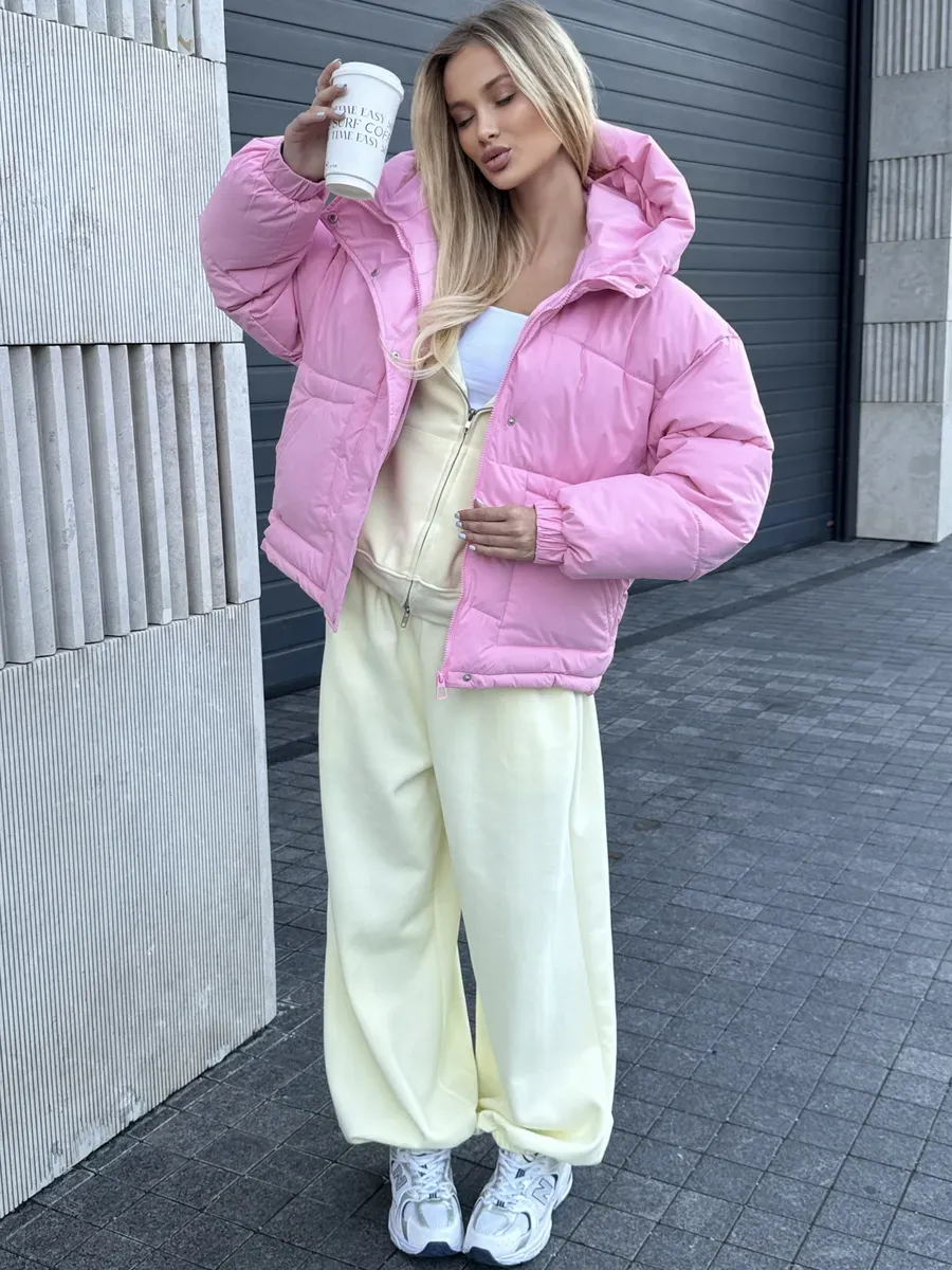 Куртка осенняя и зимняя с капюшоном оверсайз MD. 249853367 купить