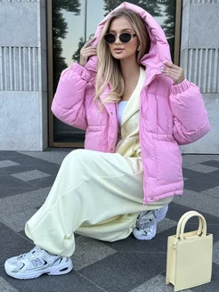Куртка осенняя и зимняя с капюшоном оверсайз MD. 249853367 купить
