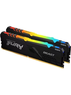 Модуль памяти DDR4 2x64GB Fury Beast RGB RTL KINGSTON 249971869 купить за 17 278 ₽ в интернет-магазине Wildberries