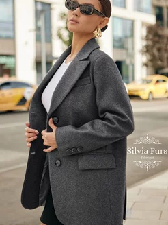 Полупальто пиджак шерстяное короткое Silvia Furs Fabrique 250030256 купить за 8 892 ₽ в интернет-магазине Wildberries