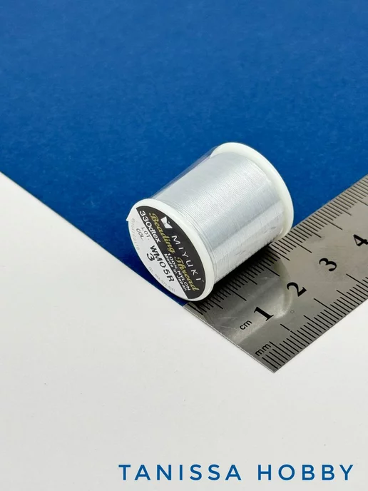 Tanissa Hobby MIYUKI Нить для бисера Beading Thread, серый, фото 5