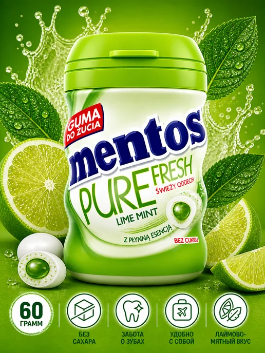 Mentos Жевательная резинка Ментос Лайм, вариант