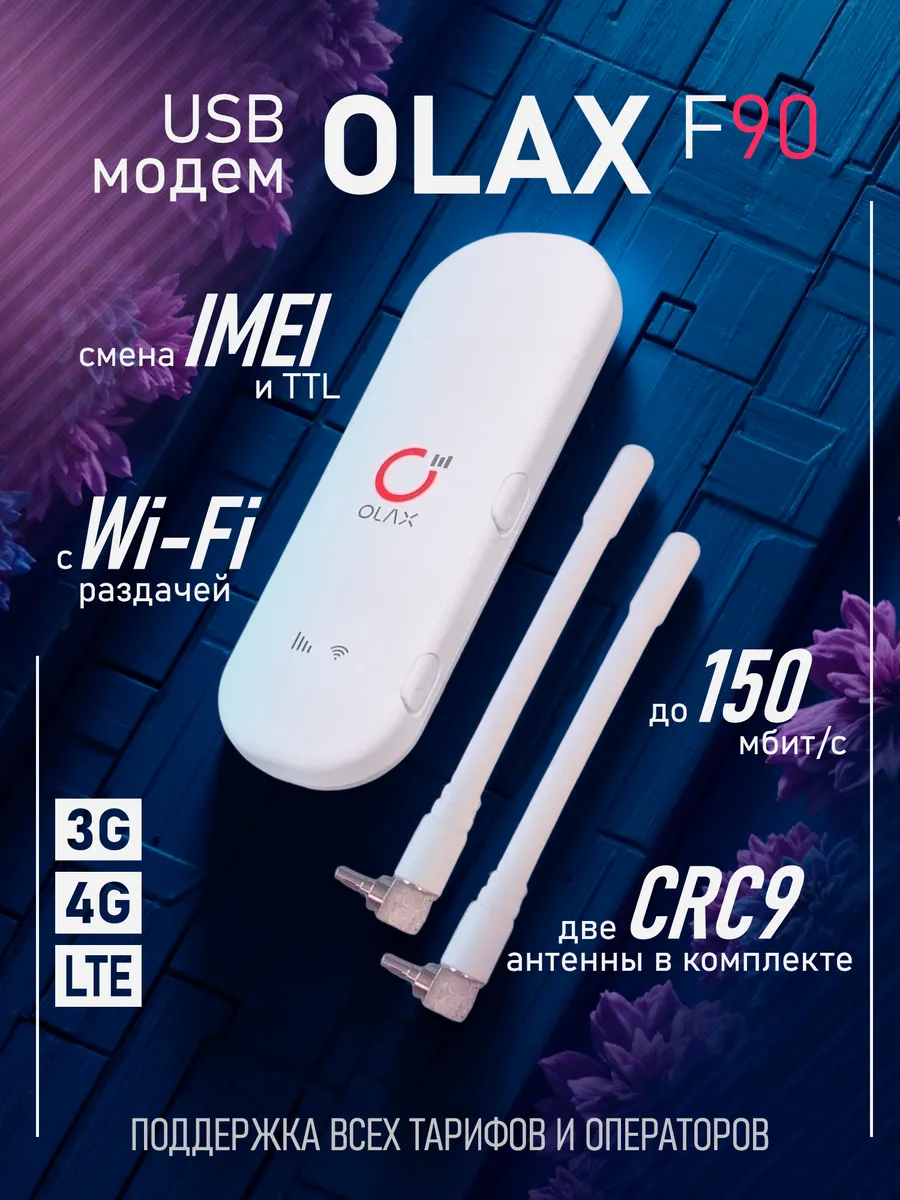 4G WiFi модем F90 CRC9 MIMO под антенну IMEI TTL