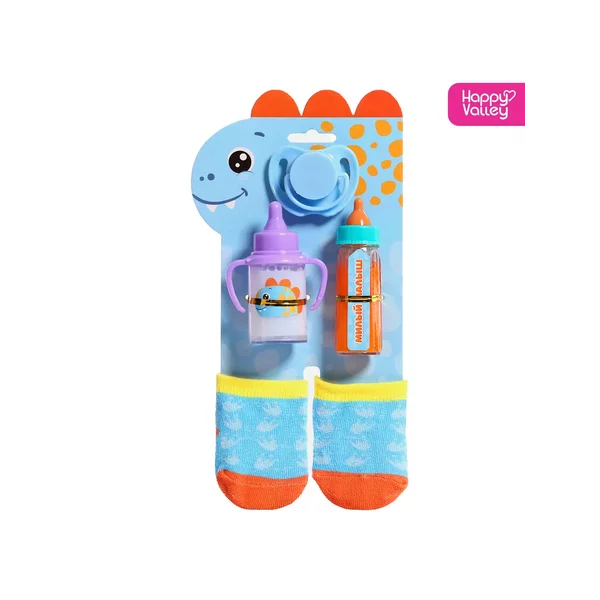 Аксессуары для кукол,  носочки с бутылочками и соской