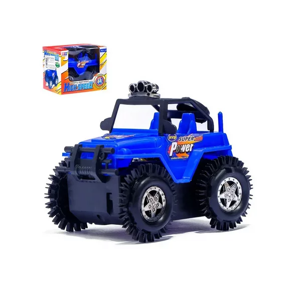 Джип-перевертыш "Вездеход", работает от батареек, цвета МИКС