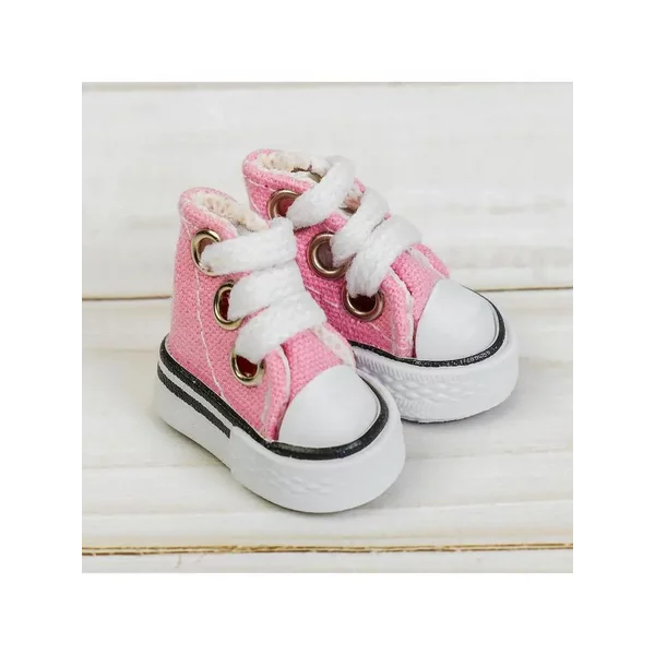 Кеды для кукол, длина подошвы 3,8 см, цвет розовый