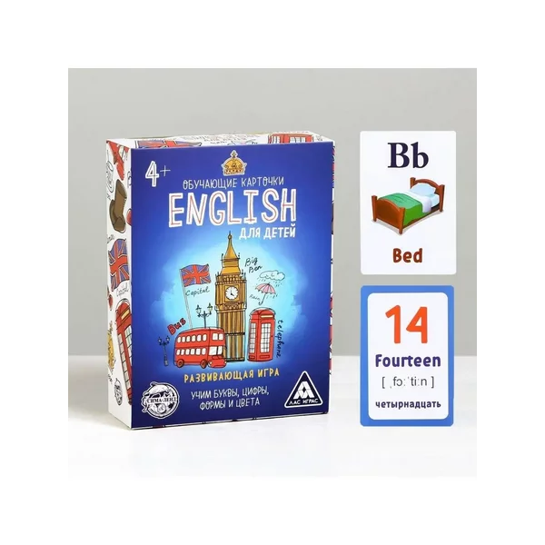 Настольная развивающая игра "English для детей"