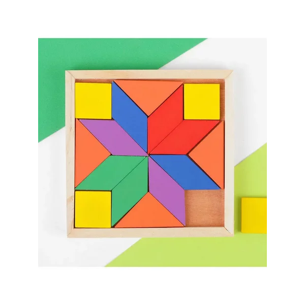 Головоломка квадратная, 16 деталей