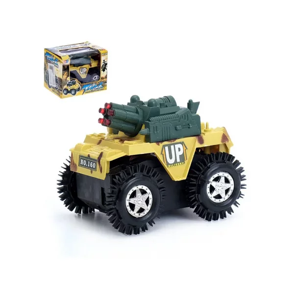 Машина-перевертыш "Танк", работает от батареек, цвета МИКС