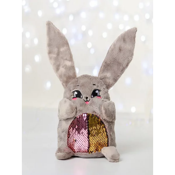 Мягкая игрушка Зайка Софи с пайетками