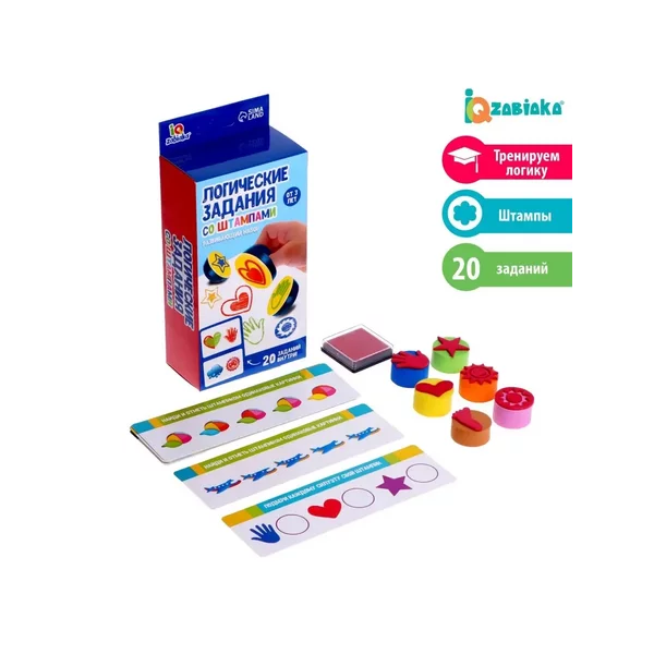 Развивающий набор для детей IQ-ZABIAKA "Логические задания"