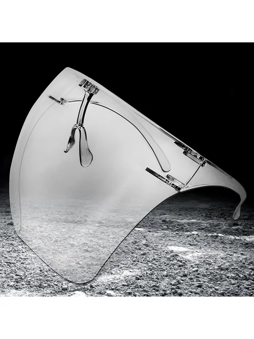 Glasses Щиток защитный Защитный экрандля лица маска защитные, белый, фото 2
