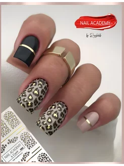 Слайдеры наклейки для ногтей леопард NAIL ACADEMY 250137446 купить за 154 ₽ в интернет-магазине Wildberries