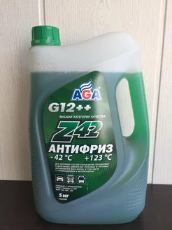 Антифриз AGA-Z42 зеленый G12++ 5кг