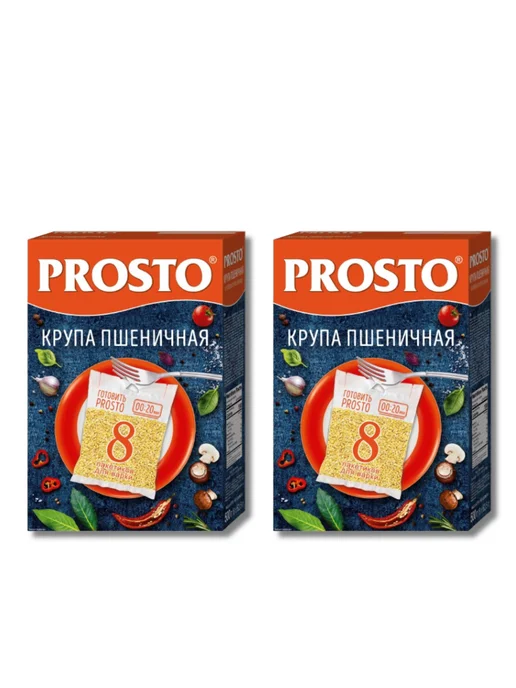Prosto Крупа пшеничная Полтавская в пакетиках для варки 2шт по 500г, 2 шт, 500 г, фото 3
