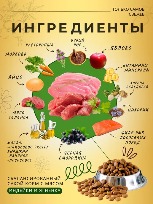 Сухой корм acari ciar Бамбино Гранула для собак, мелкие, щенки, 15 кг, фото 2
