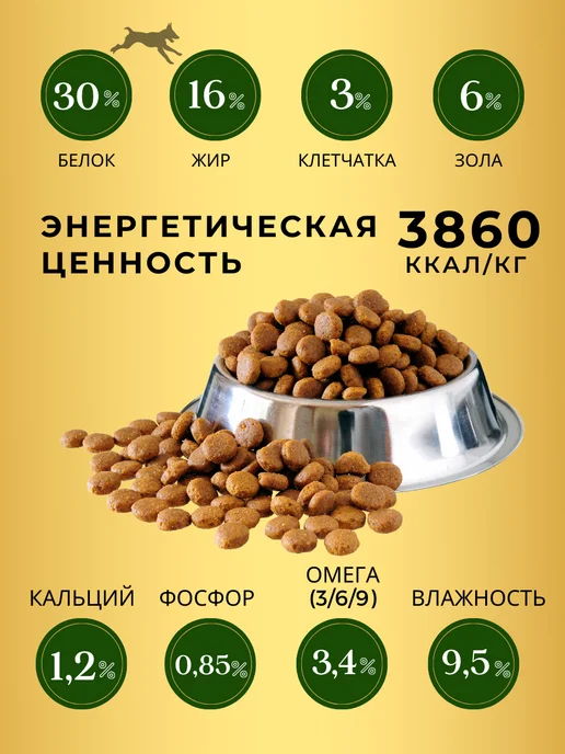 Сухой корм acari ciar Бамбино Гранула для собак, мелкие, щенки, 15 кг, фото 4