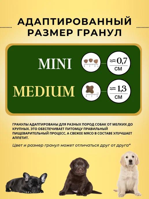 Сухой корм acari ciar Бамбино Гранула для собак, мелкие, щенки, 15 кг, фото 7