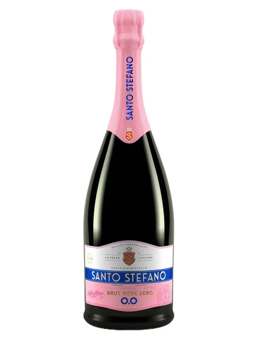 Santo Stefano Безалкогольное шампанское Brut Rose, 0,75 л. 6 бутылок, 750 мл, фото 5