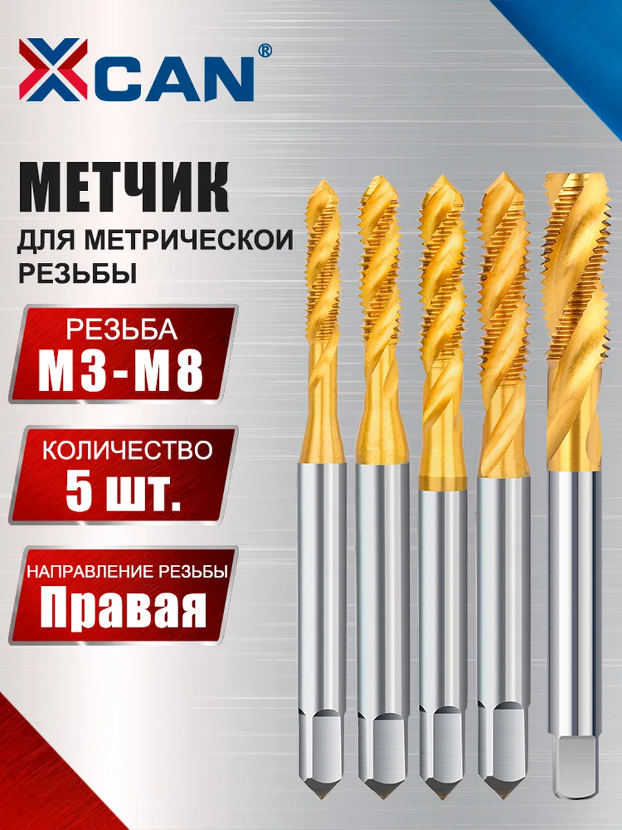 Набор метчиков спиральных...