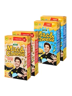 Макароны Mac&Cheese Ассорти(чеддер, с томатами), 4шт по 143г