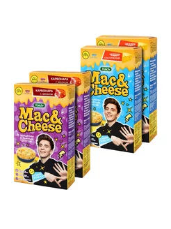 Макароны Mac&Cheese Ассорти (чеддер, карбонара), 4шт по 143г