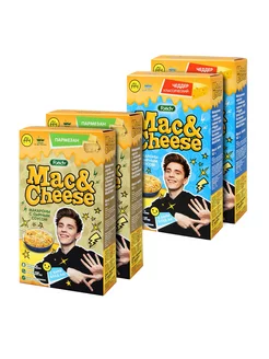 Макароны Mac&Cheese Ассорти (чеддер, пармезан), 4шт по 143г