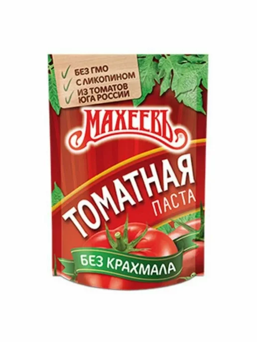 МахеевЪ Томатная паста "Домашняя" 180 г, 3 шт, 70 г, фото 2