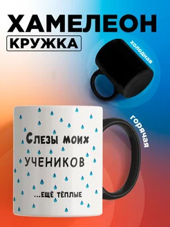 Прикольная кружка хамелеон для чая в подарок 250419991 купить за 553 ₽ в интернет-магазине Wildberries