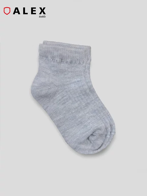 AlexTextile Хлопковые носочки для малыша, серый, фото 8