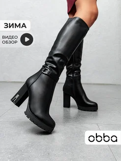 Утепленные сапоги на каблуке зимние Obba 250463828 купить за 7 019 ₽ в интернет-магазине Wildberries