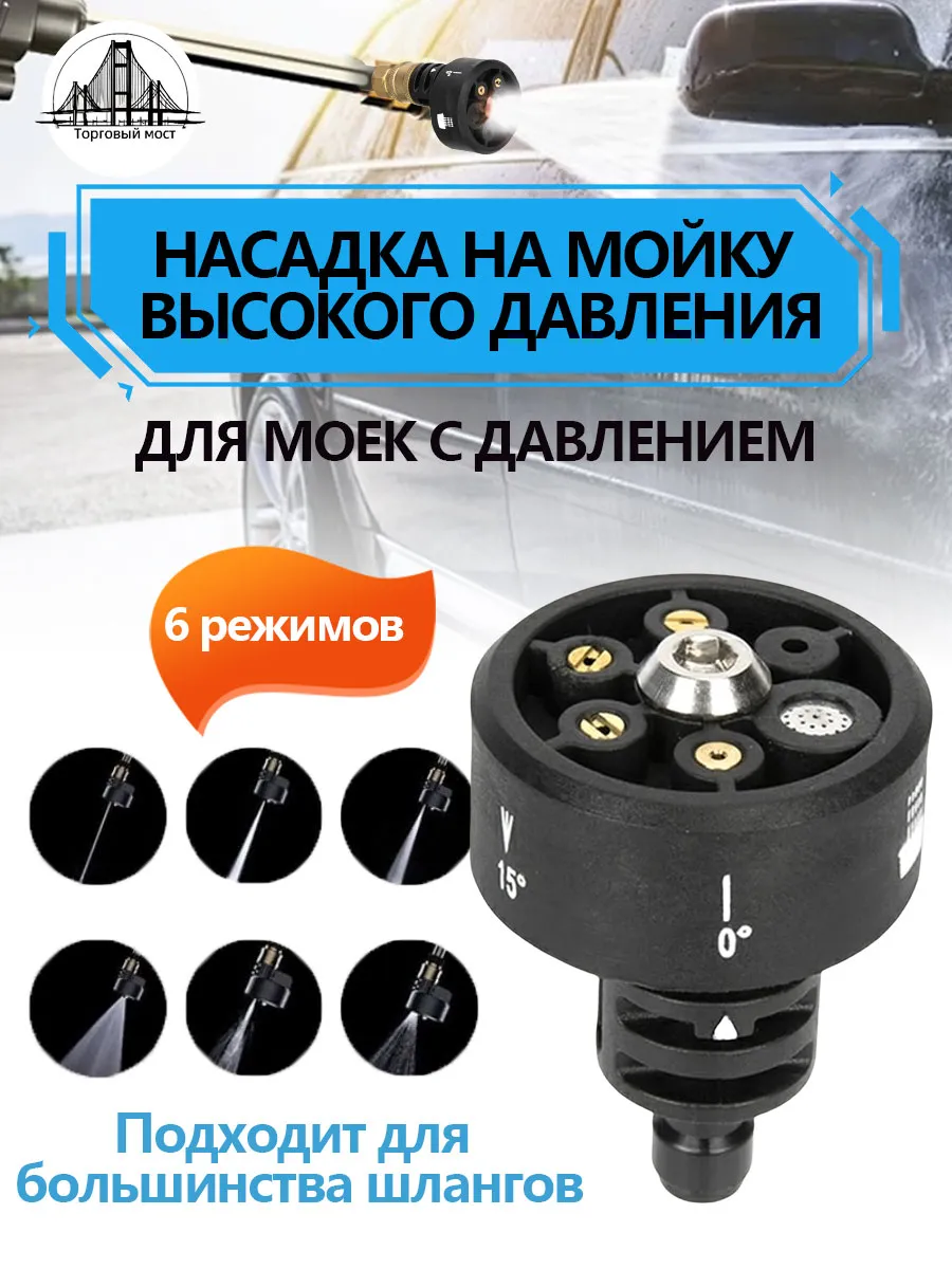 Насадка мойки высокого давления 6 и 1 Насадка давления