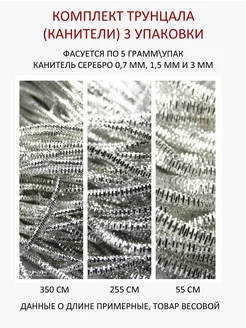 Комплект канитель (трунцал) 3 упаковки Хрустальные грани 250488856 купить за 303 ₽ в интернет-магазине Wildberries