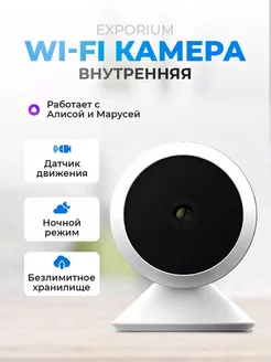 Камера видеонаблюдения внутренняя WiFi SLS 250557628 купить за 3 323 ₽ в интернет-магазине Wildberries