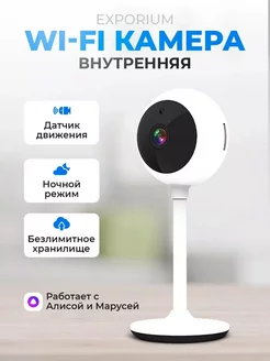 Камера видеонаблюдения внутренняя WiFi SLS 250557629 купить за 2 804 ₽ в интернет-магазине Wildberries